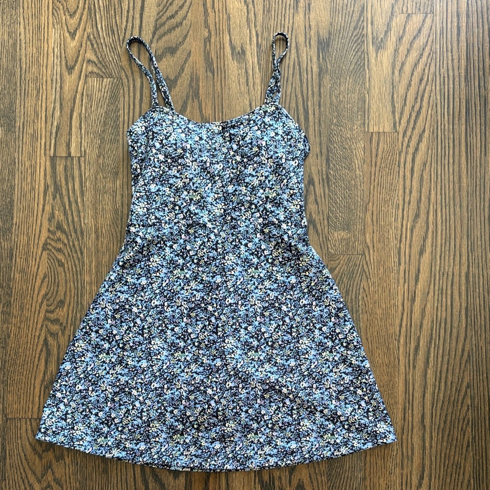 Gilly Hicks Multicolor Floral active dress with built in shorts